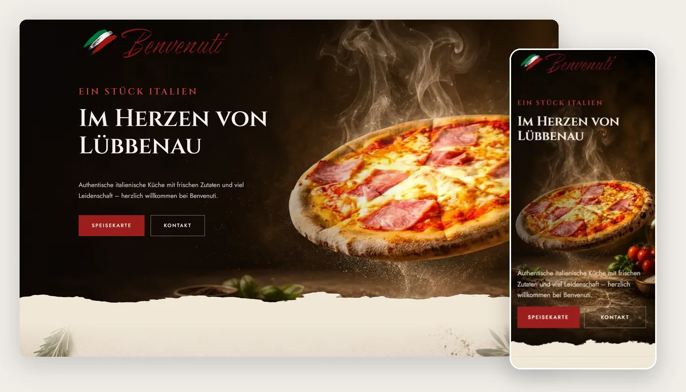 Die neue Website am Rechner und auf dem Handy nebeneinander